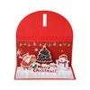 Sobres Rojos Estéreo Navideños 3D, Tarjetas de Felicitación Navideñas, Tarjetas de Bendición de Gratitud, Sobres Rojos, Regalos de Navidad, Transfronterizo