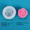 Molde de Silicone Líquido Flor Rosa DIY Molde para Gesso Aromaterapia Vela Molde para Chocolate Gelatina Doce