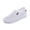 2023 novo outono oco escondido altura sapatos femininos respirável slip-on mulheres grávidas sapatos de camada única casual sapatos brancos casuais para mulheres