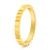 Europa y Estados Unidos simple irregular cóncavo convexo anillo de engranaje no sexual alto grado sentido anillo titanio acero comida dedo anillo venta al por mayor