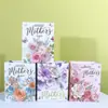 Sacolas de Papel para Presente Dia das Mães em Estoque Atacado, Sacolas de Papel Dia das Mulheres, Sacolas de Compras para Floricultura com Estampagem Dourada