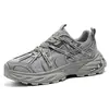Zapatillas de suela gruesa estilo papá para hombre, zapatillas de malla retro transpirables de moda para primavera y otoño, zapatos casuales para correr al aire libre