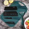 Yangjiang cuchillo de cocina verde cuchillo para rebanar traje dormitorio hogar cocina cuchillo para cortar carne cuchillo para fruta cuchillo combinado con tabla de cortar
