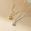 Collar Gargantilla Nalan Plata de Ley S925 Bola de Plata Pequeña Cuenta Ligera Estilo Ins Simple Exquisito Sentido de Diseño de Nicho Y02859