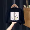 2048# Ropa para Niños y Niñas Camiseta de Manga Larga Ropa Infantil Nuevo Top de Otoño 100% Algodón Camiseta Básica para Niños Medianos y Grandes
