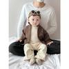 Traje Elegante de Otoño e Invierno para Niños Conjunto de Dos Piezas de Suéter de Punto Nuevo de Moda y Pantalones Casuales