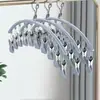 10 Pregadores Fileira ÚnicaMulti-pregador Aço Inoxidável Doméstico Varanda Secagem Roupa Íntima Calcinhas Bom Item Prendedor de Roupa à Prova de Vento Pregadores de Meia