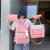 Mochila Escolar de Cuatro Piezas Versión Coreana Femenina Harajuku Ulzzang Estudiante de Secundaria Preparatoria Escuela Primaria Tercer a Quinto Grado