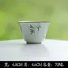 Serie de Juego de Té Pintado a Mano de las Dinastías Tang y Song, Juego de Té Kung Fu para Uso Doméstico, Incluye Gaiwan, Tetera, Tazas de Té, Posavasos, Recipiente para Té y Colección de Cuchara para Té