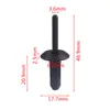 01 Adequado para Carros Volkswagen e Ford, Rebite Cego Universal de Plástico Nylon Clipes de Fixação para Placa de Circuito Impresso e Carroceria