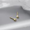 Pendientes de botón para hombre con forma geométrica de aguja plateada, sencillos, para perforación en la oreja, estilo frío, para hombre soltero, a la moda, con forma de palillo
