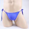 Ye Zimei AliExpress Estilo Explosivo Sexo Underwear Lace-up Cuecas para Homens Transparente Gelo Seda Perspectiva Sexy Underwear