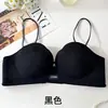 Sujetador Push-Up para Busto Pequeño con Pétalos, Anticaída, Sin Aros, Tirantes Finos, Espalda Bonita, Soporte Lateral, Lencería para Mujer