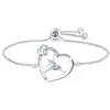 Nuevos Productos Europeos y Americanos Pulsera de Niña Bailarina Linda Comercio Electrónico Transfronterizo Pulsera de Joyería de Corazón con Pedrería de Diamante para Niños y Mujeres