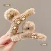 Elegante pinza grande para el pelo para mujer, nuevo pinza de tiburón de felpa 2026, pinza para el pelo de la parte trasera de la cabeza, accesorio para peinar el pelo
