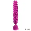 Pelucas de Fibra Sintética Europeas y Americanas, 41 Pulgadas, 165 Gramos, Trenzas Grandes, Trenza de Presión, Extensiones de Rastas, Al por Mayor en Stock
