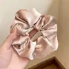 Scrunchie lenço quadrado estilo pastoral francês para meninas e crianças, elástico de cabelo doce com laço para coques, acessório de cabelo
