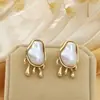 Conjunto de Pérolas de Formato Especial Tendência Transfronteiriça Europeia e Americana Mais Vendido Retrô Luxo Moda Temperamento Colar Brincos Anel Conjunto