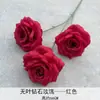 Ramo de Flores Artificiales Rosa Diamante de 3 Piezas Producto Terminado Flores de Seda Artificial para Arreglos de Boda Flores de Plástico para Decoraciones de Boda