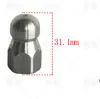 Accesorios para máquina de limpieza máquina desatascadora de tuberías boquilla profesional conexión rápida de 1/4 boquilla de tubería boquilla de ratón de alcantarilla de limpieza