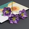3 flores de tulipa abertas artificiais para decoração de salão de casamento, arranjos florais e decoração de casamento