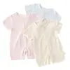 Mameluco de verano para bebé de manga corta, estilo delgado, ropa para niños, ropa para bebé Clase A