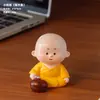 Nova Decoração de Casa em Resina de Monginho Estilo Zen Chinês para Mesa de Chá e Sala de Estar, Figura de Desenho Animado Criativa para Decoração de Interior de Carro