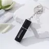 Amazon Diamante Creativo Más Vendido Llavero para Embotezar Perfume de Relleno Inferior para Niña Portátil Cinturón 5ml
