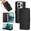 Adequado para Redmi Note15 Padrão Lichia Modelo Três Cartões Capa de Celular com Inserção de Cartão Redmi 15C/15/K90/A5