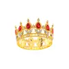 Corona de Cumpleaños Fiesta Transfronteriza Flor Pastel Vacaciones Corona Infantil Tiara Diamante de Gama Alta Redonda Corona Pequeña