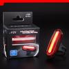 Luz trasera para bicicleta AQY-096 Luz de advertencia con carga USB Accesorios de equipo para ciclismo de montaña (múltiples estilos)