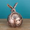 Ceniceros de los Doce Signos del Zodiaco, Creativos y Modernos, para Oficina, Hogar y Sala de Estar, con Tapa para Evitar que las Cenizas Vuele, Pie Decorativo Anticaídas
