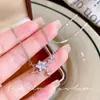 Collar Coreano Súper Brillante Cielo Estrellado de Circonita Completa para Mujer Lujo Ligero Nicho Sentido de Alta Gama Cadena para Clavícula Accesorio Gargantilla con Temperamento Cadena para Suéter