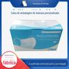 Caixa de embalagem para máscara auto-operada de fábrica caixa de cor para máscara protetora caixa de embalagem de cartão branco para máscara descartável diária personalização