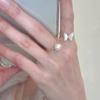 Anillo Morado de Mariposa Dulce para Mujer, Moderno y Elegante, Tendencia de Nicho Nuevo Estilo Anillo Ajustable para Dedo Índice