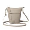 Bolso bandolera de piel de vaca de primera capa para mujer, bolso de cubo de hombro de cuero genuino simple de gran capacidad, bolso para mujer de nicho de alta gama y exquisito