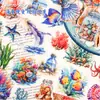 Serie de Pegatinas Mundo Submarino Retrostory Pegatinas Creativas para Cuaderno Pegatinas de Dibujos Animados de Mascotas Paquete de Pegatinas Decorativas