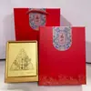 Adorno de marco de fotos de escritorio temático de zongzi del Festival del Bote del Dragón de oro puro 999, recuerdo, regalo promocional para transmisión en vivo, venta al por mayor