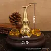 Calabazas de cobre adornos al por mayor latón abierto chisme colgante de calabaza de la suerte decoración para el hogar y la oficina regalos artesanales