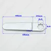 Placa de Bloqueo Especial Curva 8x8 a Juego con Núcleo Central, Placa de Bloqueo de Lengüeta Extendida, Cerradura de Lengüeta para Gabinete Metálico, Gabinete de Archivos