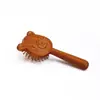 Urso de sândalo vermelho pente de almofada de ar fofo portátil pente infantil pente de massagem com bolsa de ar cabo de pente de meridianos feminino pequeno pente de madeira