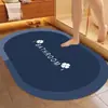 Alfombrilla de Piso Simple de Tierra de Diatomeas de Trébol de Cuatro Hojas, Alfombrilla de Pie para Baño Absorbente de Agua de Secado Rápido, Felpudo Resistente a la Suciedad para Entrada, Disponible para Venta al por Mayor