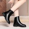 Una generación de cabello con botas cortas para mujer Botas Joker Martin primavera y otoño 2024 nuevas botines tobilleros pequeños madre gruesos con cuero suave botas para mujer