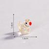 Patito brillante diminuto animal en miniatura accesorios de resina accesorios hechos a mano para bricolaje adornos de micropaísajismo paisajismo en miniatura con musgo