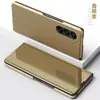 Para Samsung Z Fold5/W24 Funda de Espejo para Teléfono W23 Soporte Estéreo Flip Find N3 Carcasa Protectora