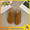 Novidade Primavera e Verão 2025 Sapatos Slip-On Preguiçosos Birkenstock para Usar na Rua Sapatos Birkenstock de Solado Grosso Meio Chinelos Retro com Biqueira para Mulheres