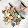 Novo Prendedor de Cabelo Quadrado Vazado Colorido Estilo Coreano Cor Fosca Presilha de Tubarão Primavera e Verão Prendedor Simples Acessório de Cabelo para a Parte de Trás da Cabeça