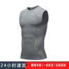 Ropa de Fitness para Hombre de Manga Corta de Secado Rápido Ropa sin Mangas Ajustada Hombro Ancho Ropa para Correr Baloncesto Entrenamiento Camiseta Chaleco de Gimnasio