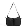 Bolsa de Trabajo Transfronteriza para Hombres y Mujeres, Bolso de Hombro Casual, Bolso Tipo Dumpling Multibolsillo, Bolso Cruzado de Gran Capacidad, Moderno