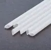 Pajitas desechables de PLA, biodegradables, gruesas, empaquetadas individualmente, resistentes a altas temperaturas, pajitas duras con punta afilada, específicamente para té de leche